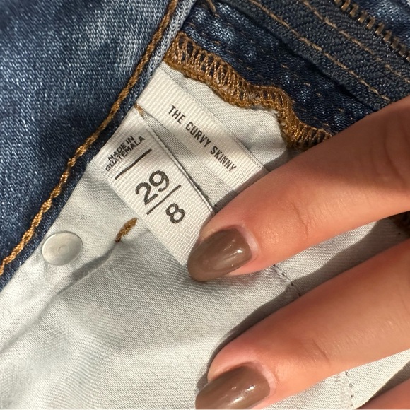 LOFT Blue Women Jeans The Curvy Skinny 8/29 - Picture 2 of 6